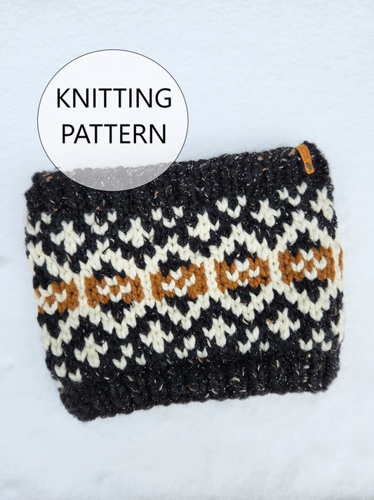 Magnetic Rock Cowl Knitting Pattern