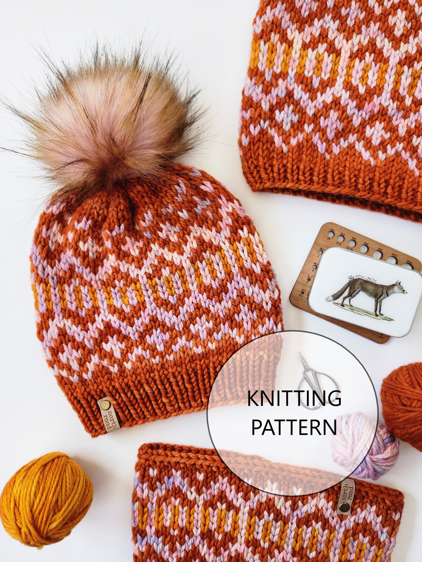 Magnetic Rock Bulky Hat Knitting Pattern