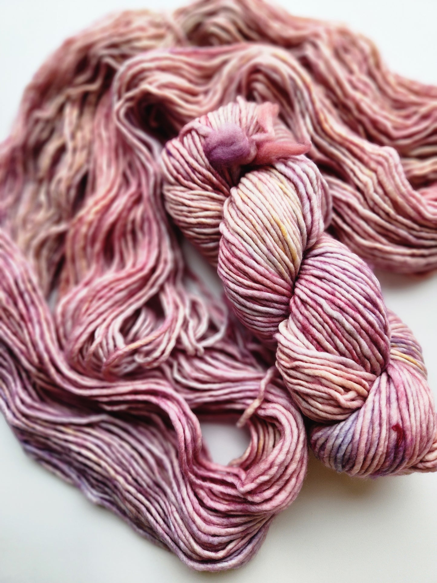 Malabrigo | Mecha | Rosalinda | North Road Knits | Hand Dyed | Merino Wool | Bulky Yarn | Single Ply | 100% Superwash Merino Wool