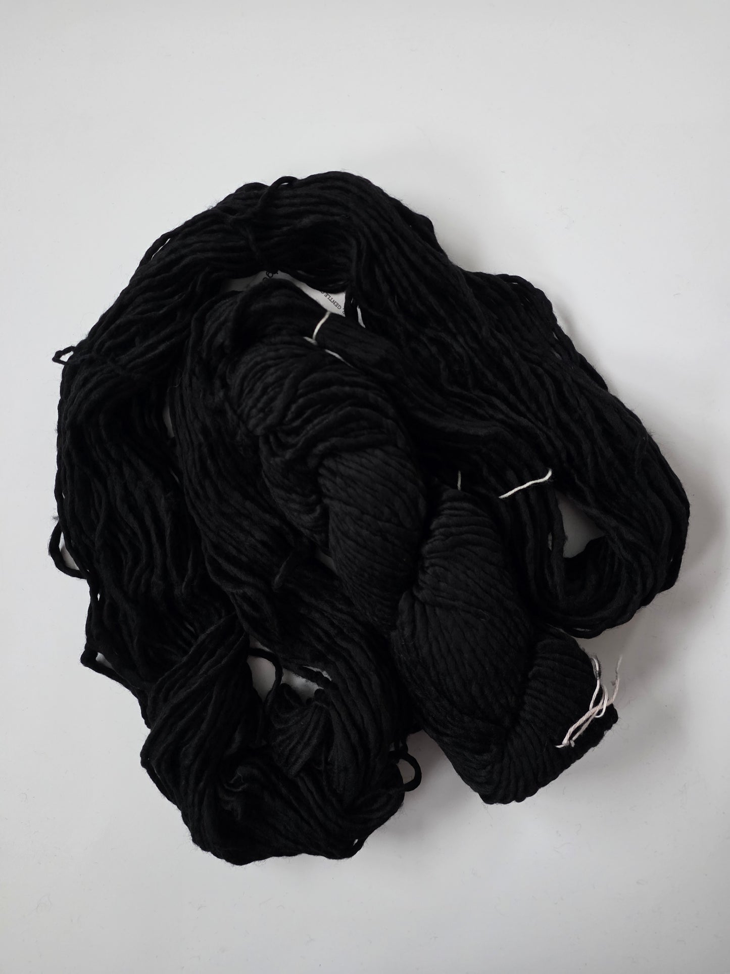 Malabrigo | Noventa | Black | North Road Knits | Hand Dyed | Merino Wool | Bulky Yarn | 100% Superwash Merino | Single Ply Twisted