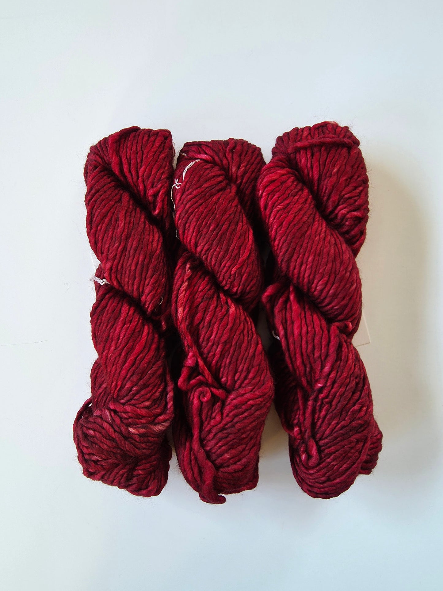 Malabrigo | Noventa | Cereza | North Road Knits | Hand Dyed | Merino Wool | Bulky Yarn | 100% Superwash Merino | Single Ply Twisted