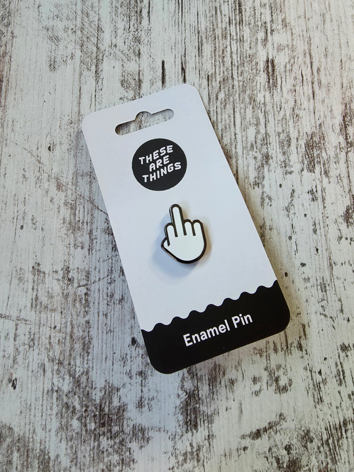 Middle Finger Enamel Pin