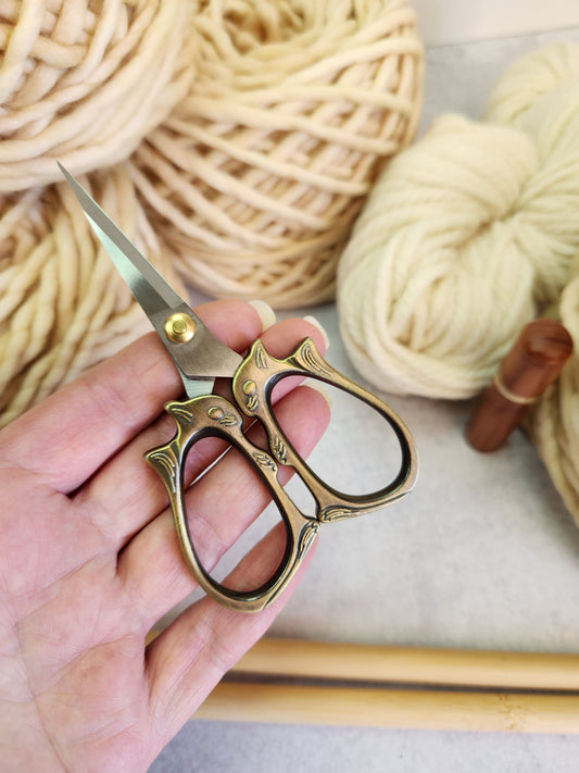 Squirrel Scissors for Knitting Embroidery Sewing.  North Road Knits Goods for Makers