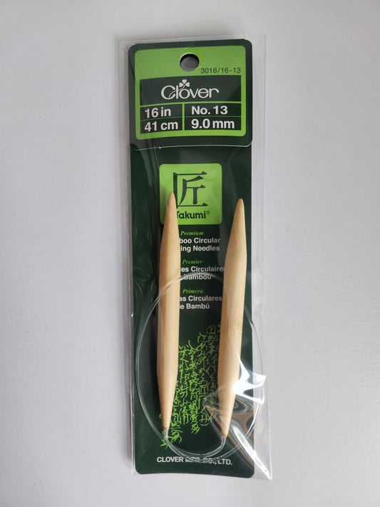 Clover Takumi Bamboo 16" Circular Needles