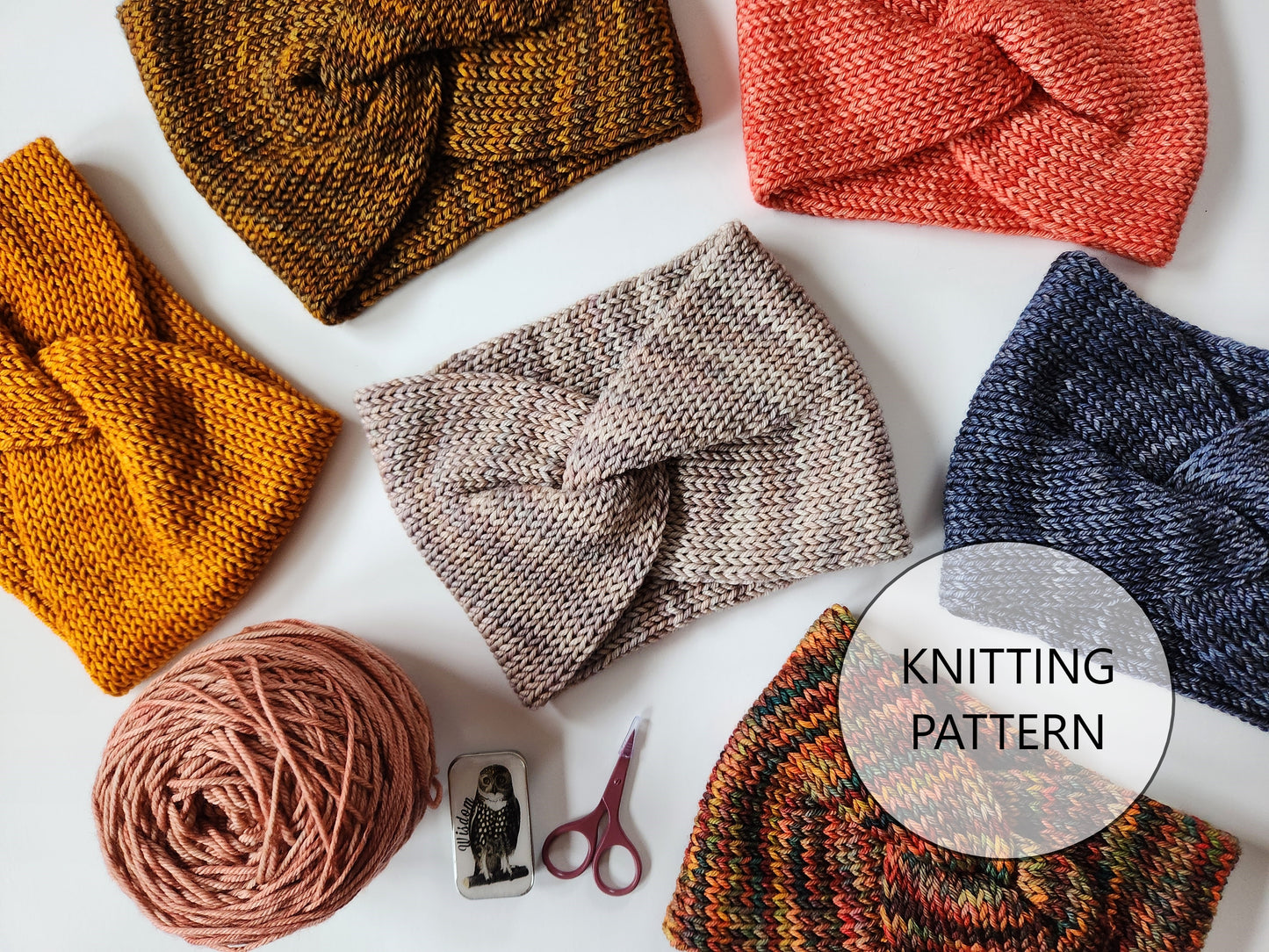 Simple Twisted Headband Knitting Pattern