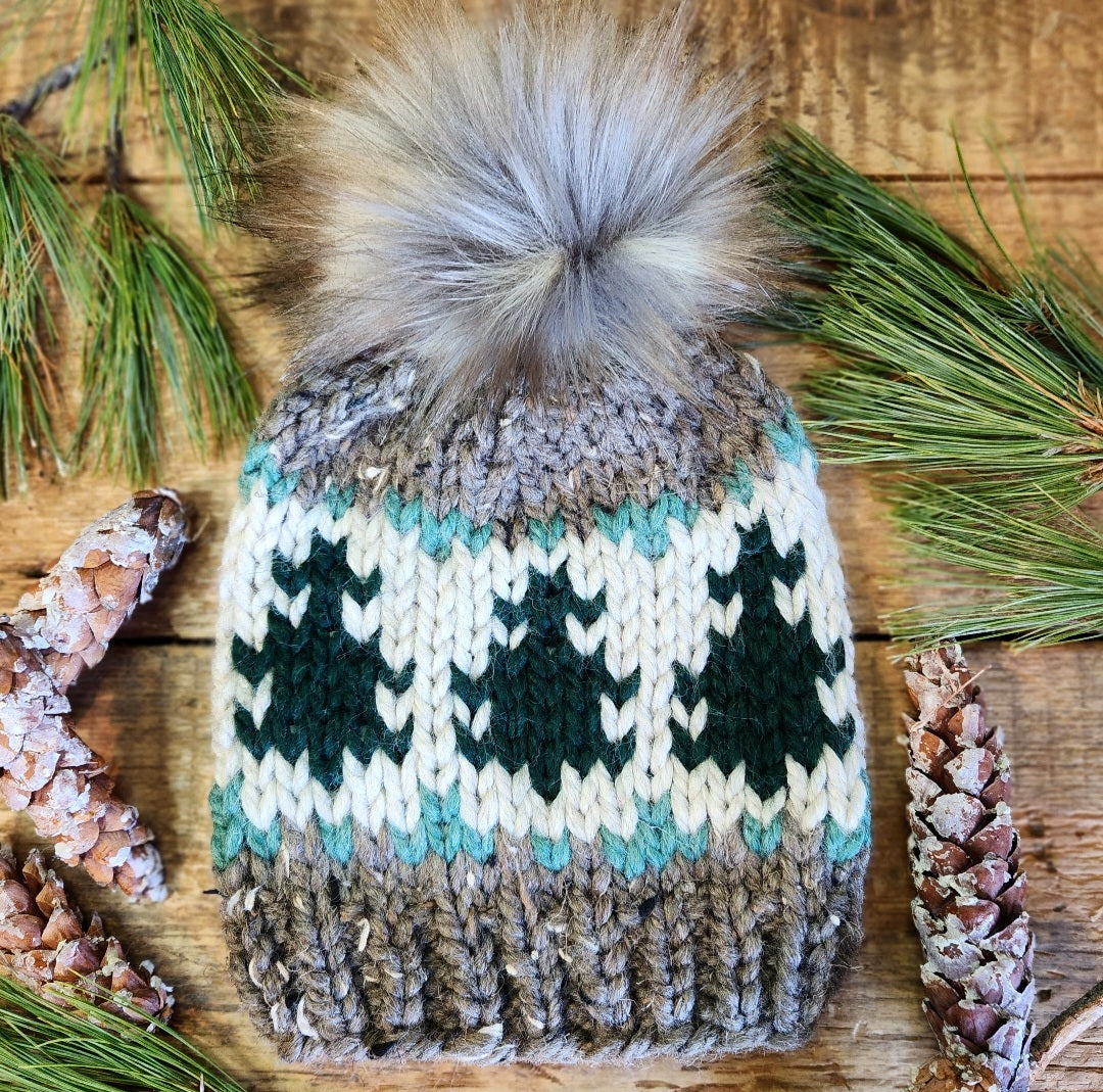 Gunflint Pines Hat Knitting Pattern