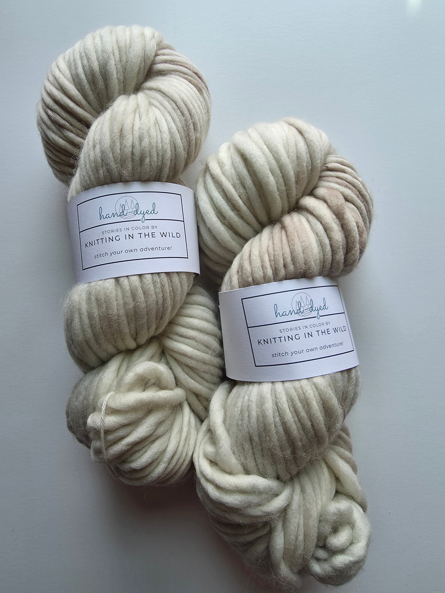 Knitting In The Wild Hand Dyed Yarn | Super Bulky | Weathered Bone