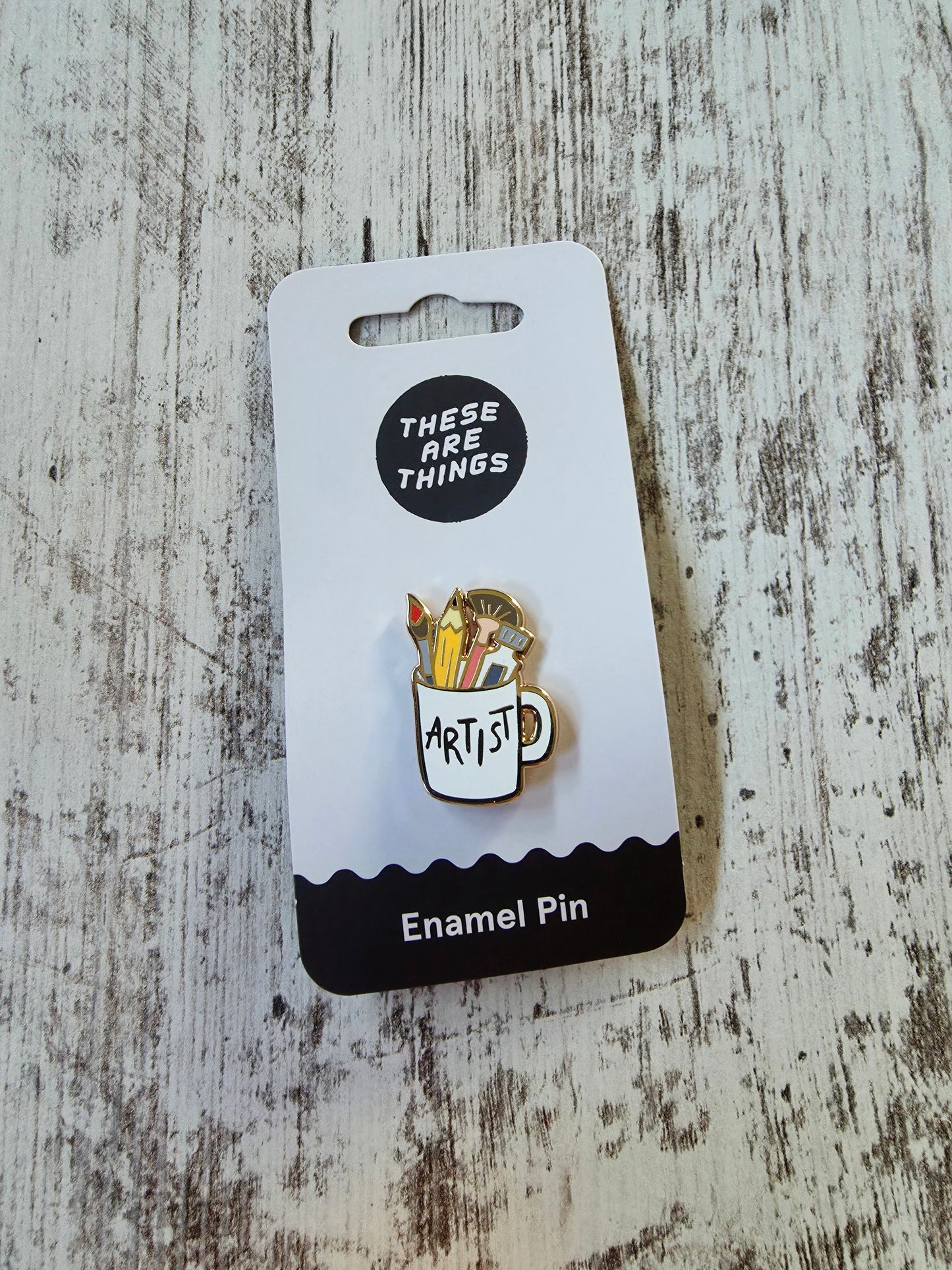 Artist Mug Enamel Pin