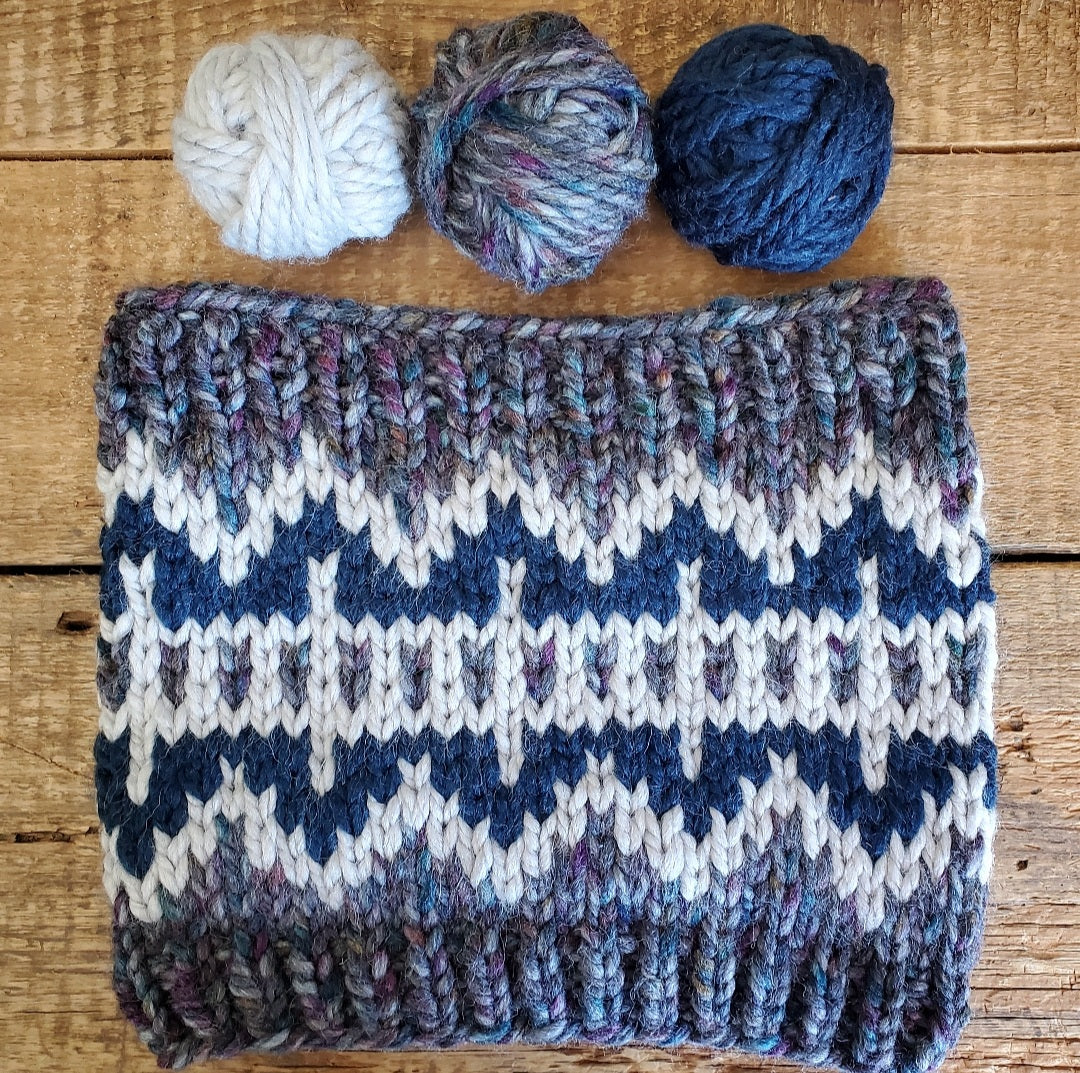 Brule River Cowl Knitting Pattern