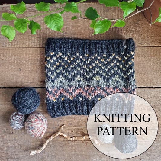 Sawtooth Mountains Cowl Knitting Pattern