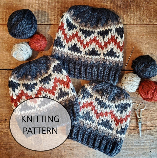 Gunflint Trail Hat Knitting Pattern