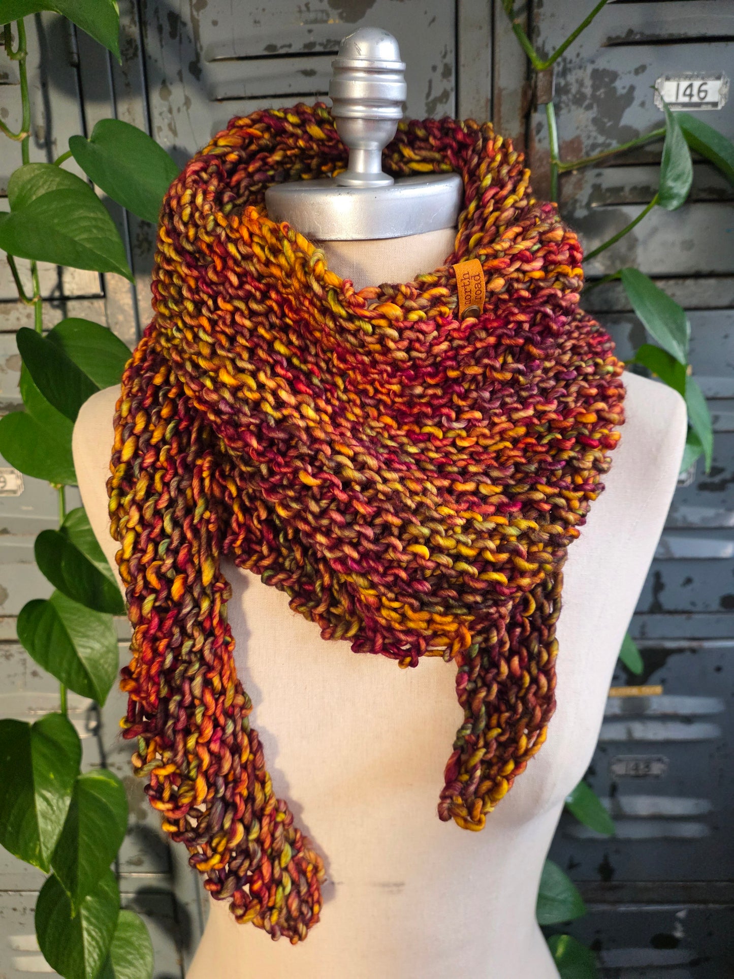 Merino Wool Sugarloaf Shawl