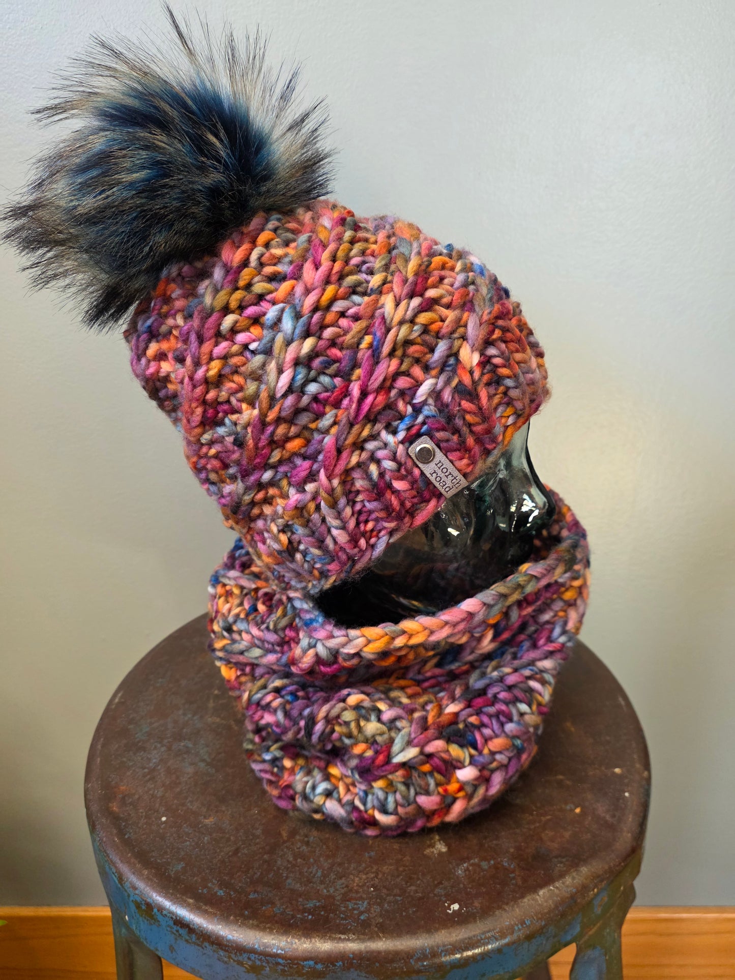Merino Wool Hat and Cowl Set