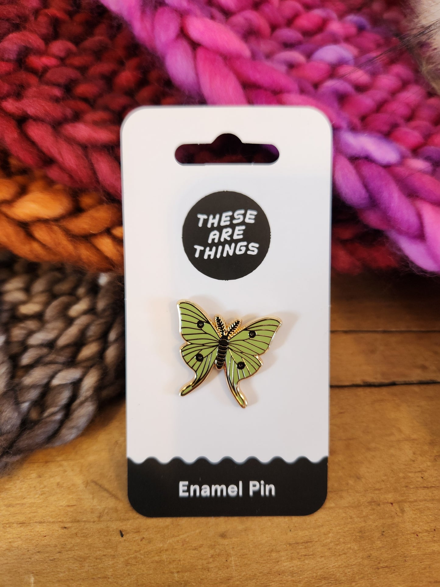 Luna Moth Enamel Pin