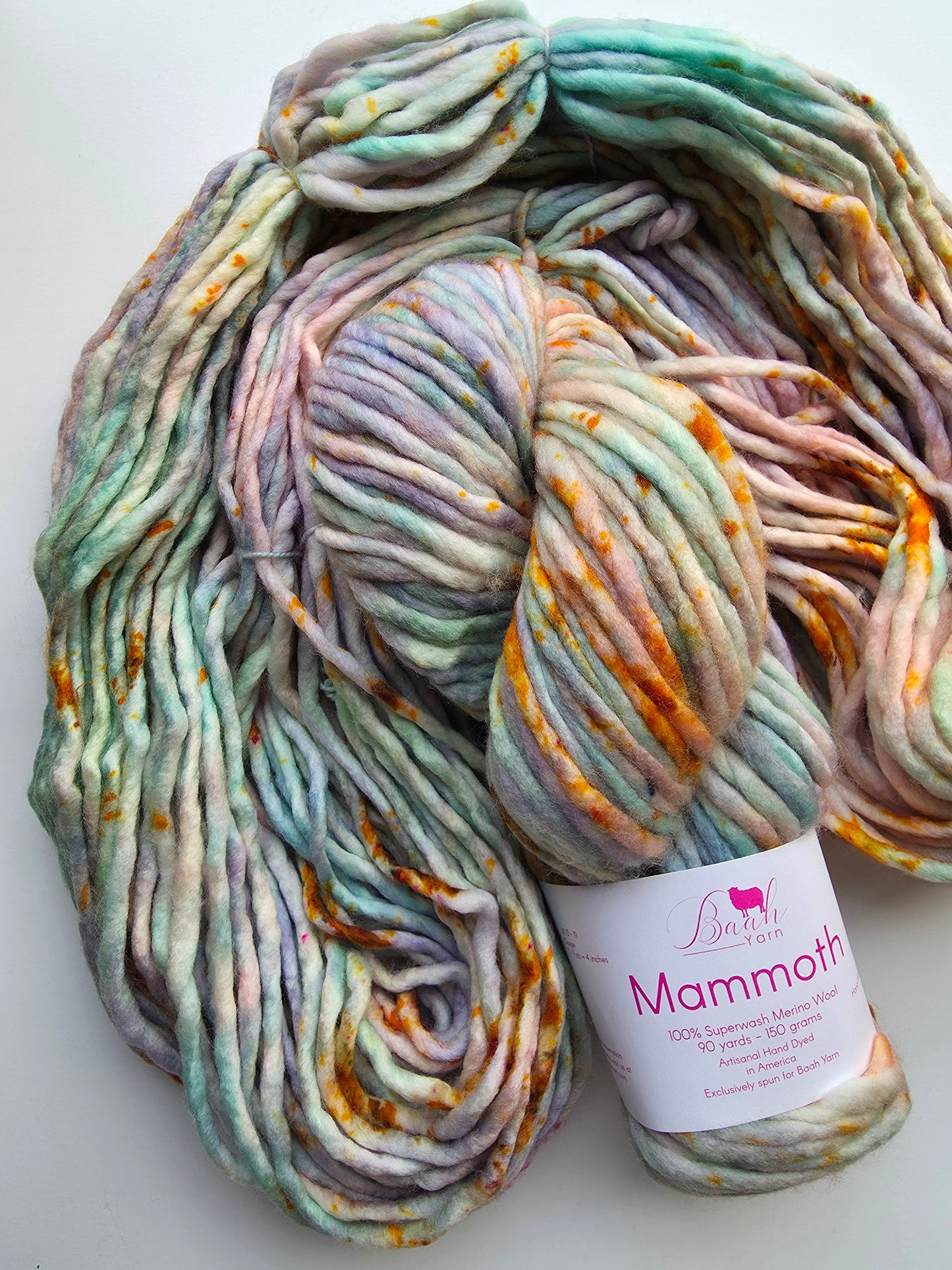 Baah Yarn | Mammoth | Cotton Candy Clouds