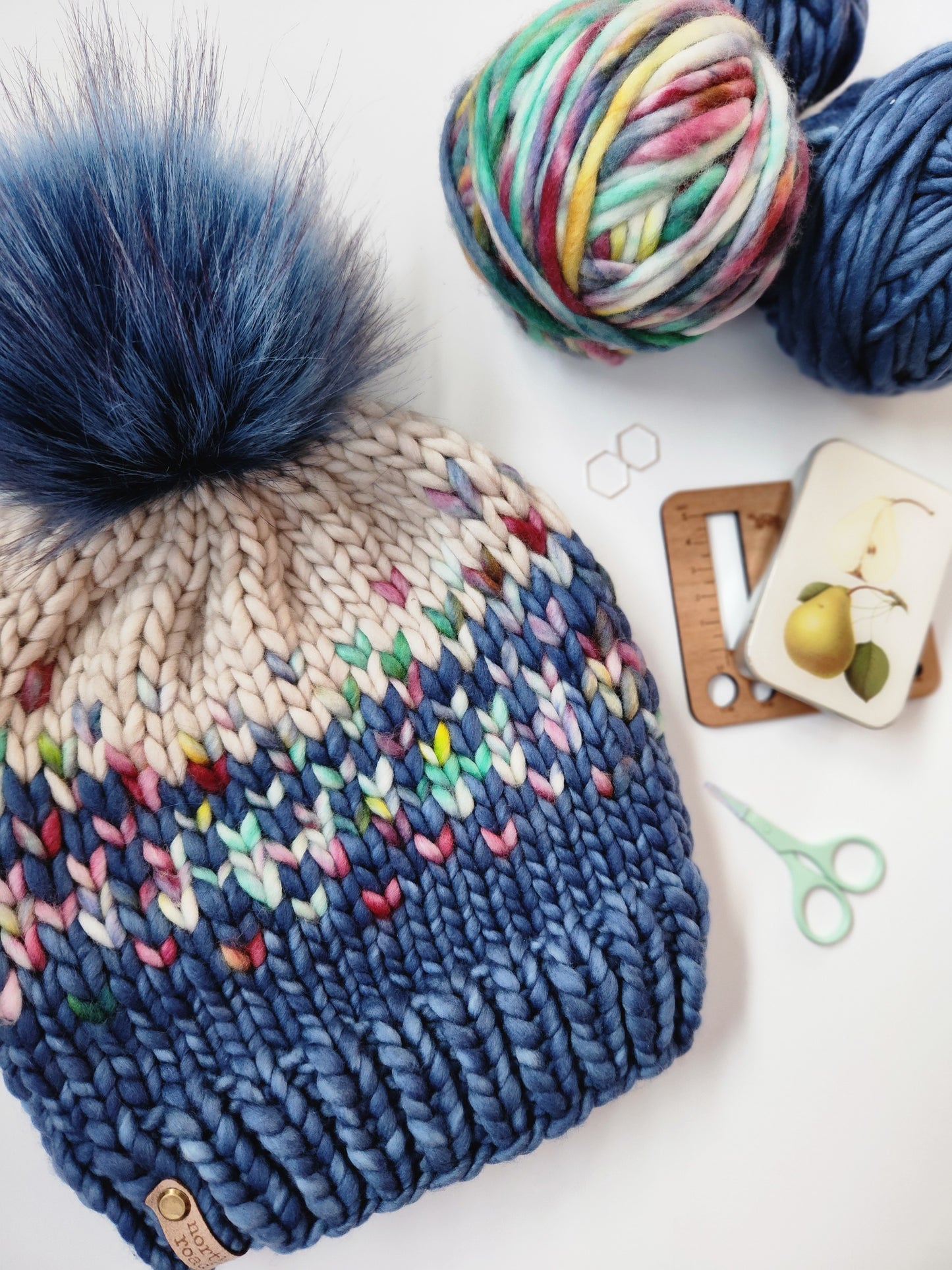 Merino Wool Pom Hat