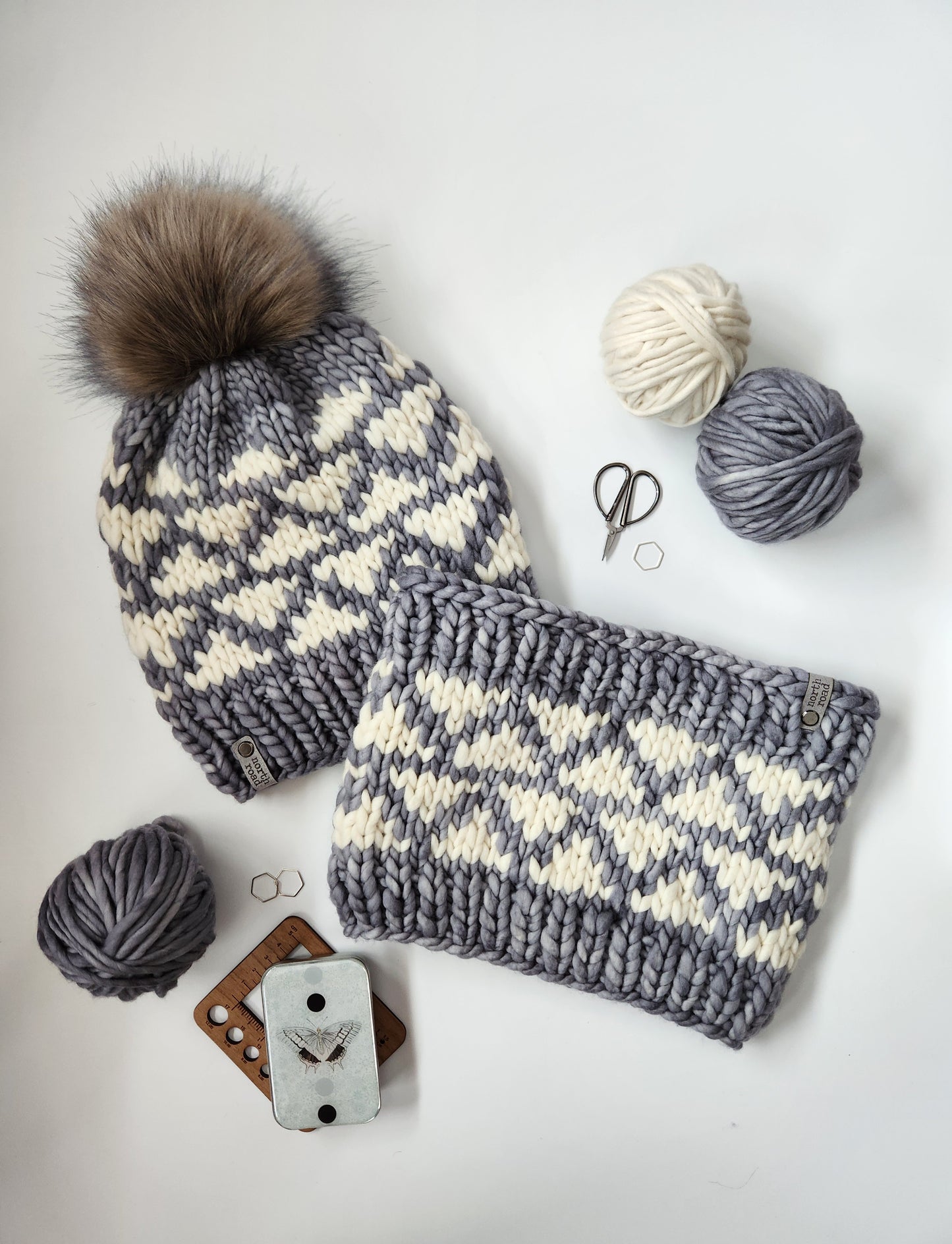 Merino Wool Hat and Cowl Set
