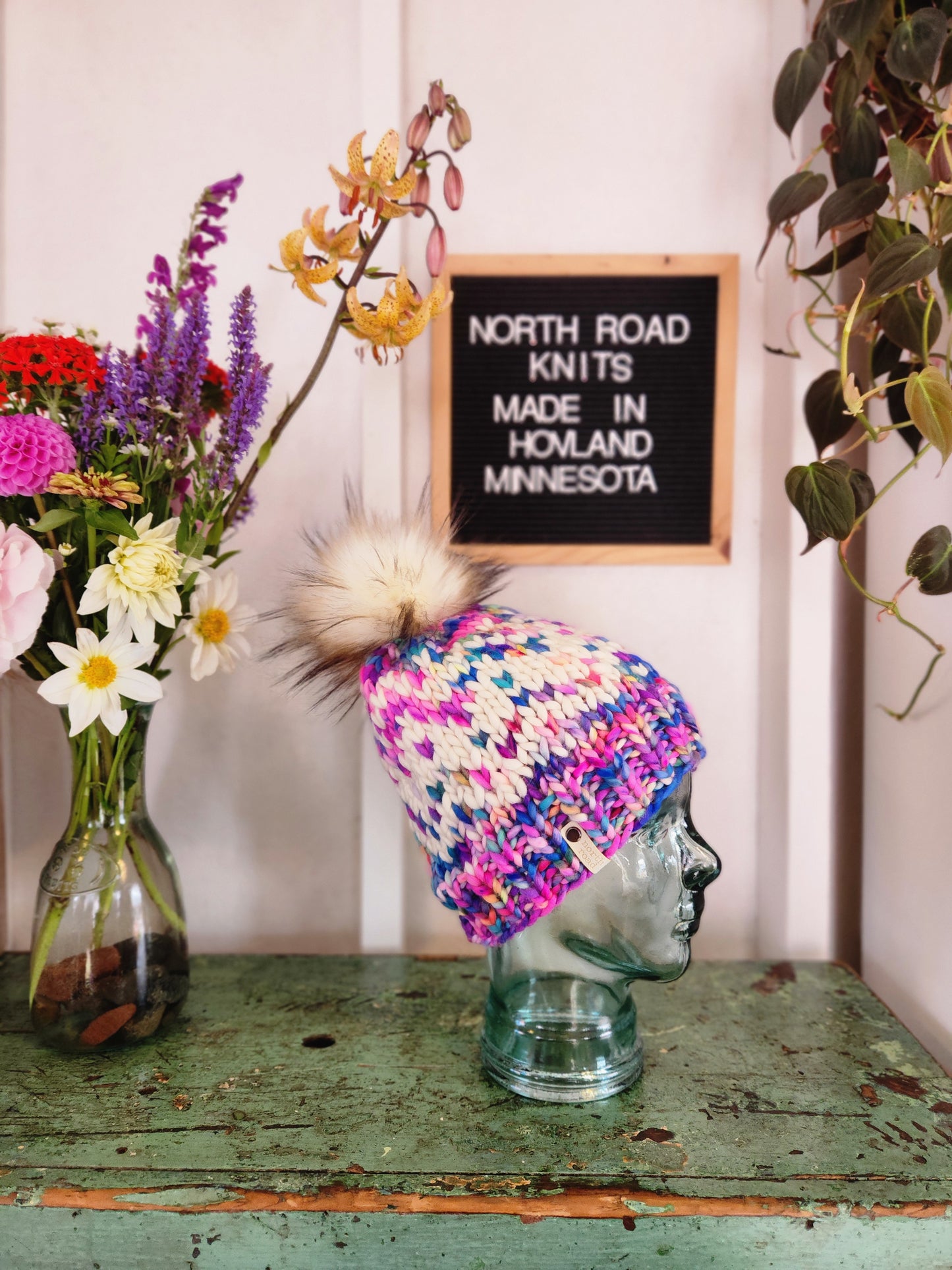 Merino Wool Pom Hat