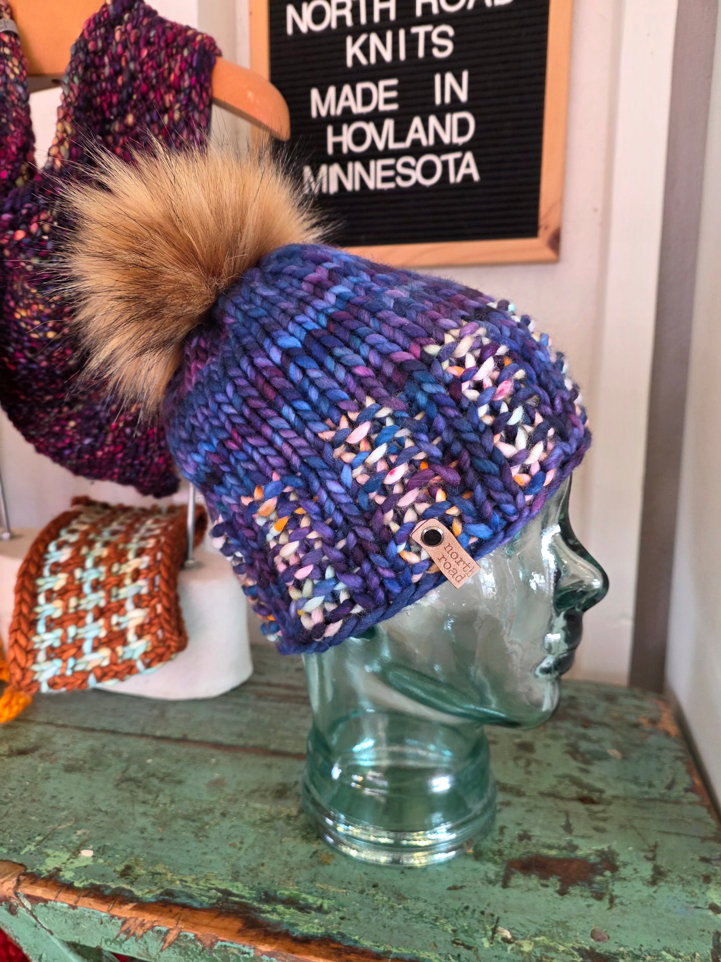Merino Wool Pom Hat