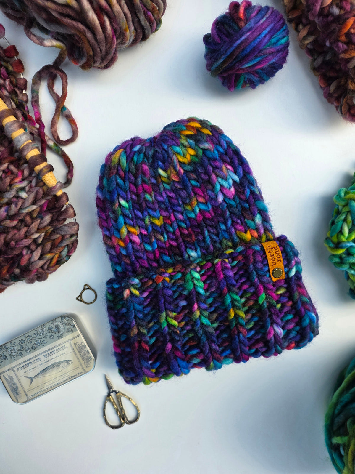 Merino Wool Maple Hill Bulky Folded Brim Hat