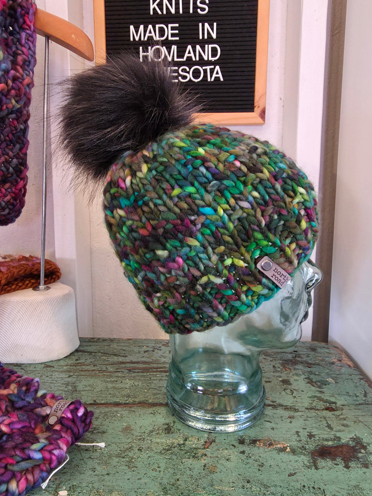 Merino Wool Pom Hat
