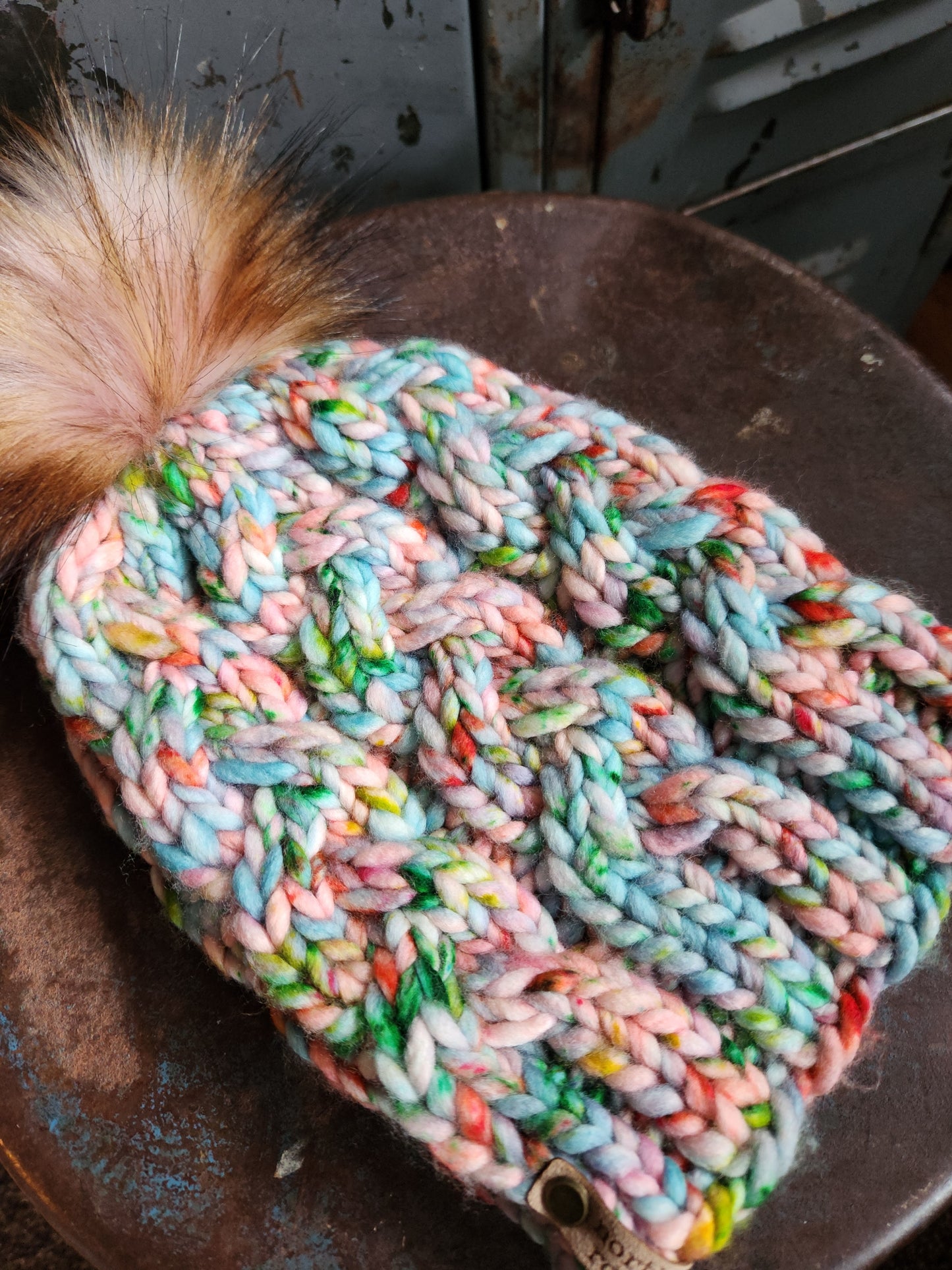 Merino Wool Pom Hat