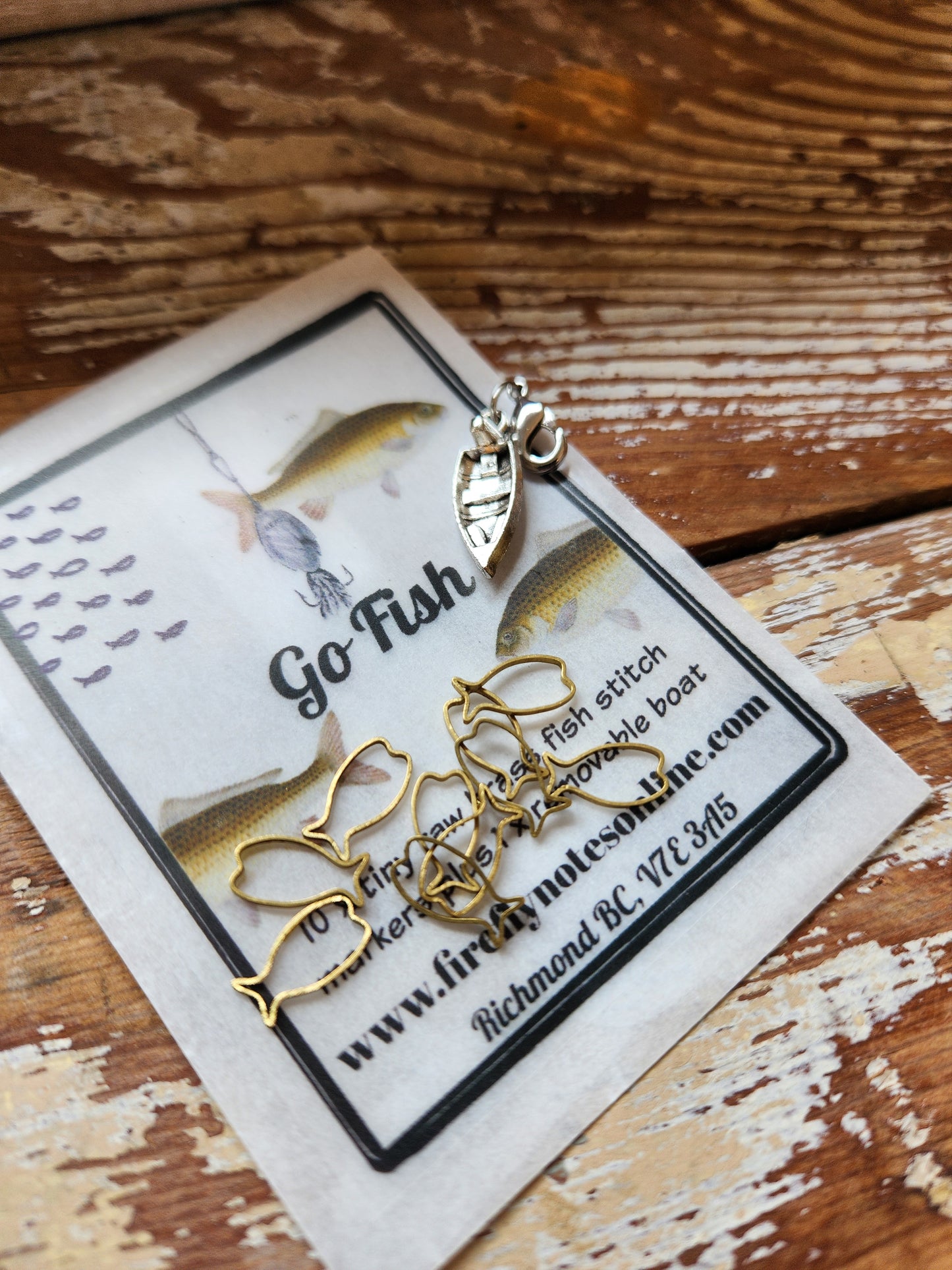 Go Fish Stitch Markers Set of 10