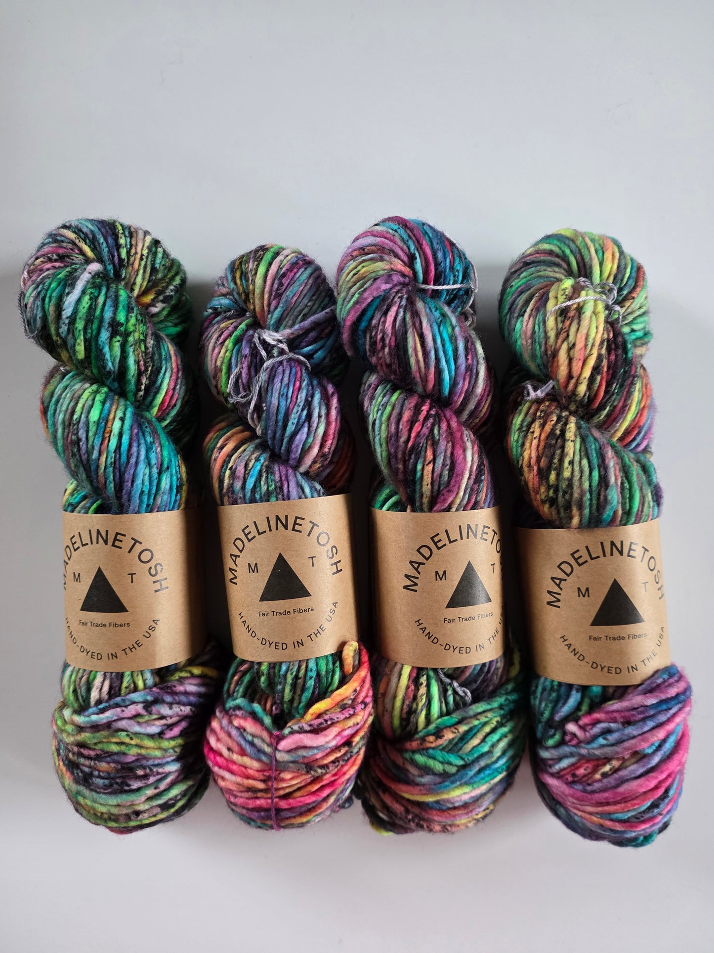 Madelinetosh Yarn | A.S.A.P. | Electric Rainbow