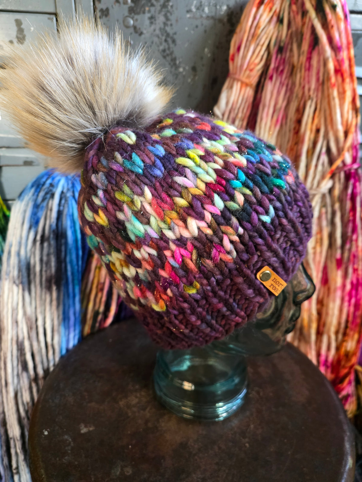 Merino Wool Pom Hat