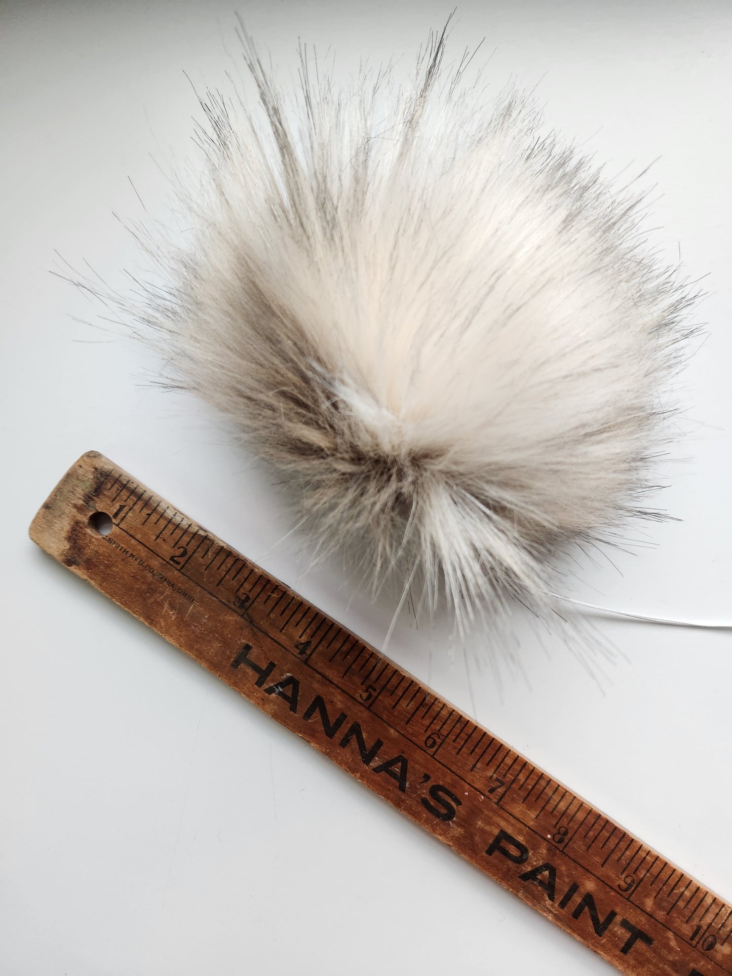 Set of 3 Handmade Faux Fur Pom Poms; Coyote, Red Coyote, Blonde