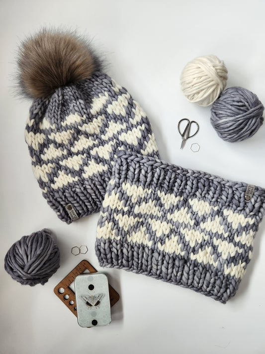 Merino Wool Hat and Cowl Set