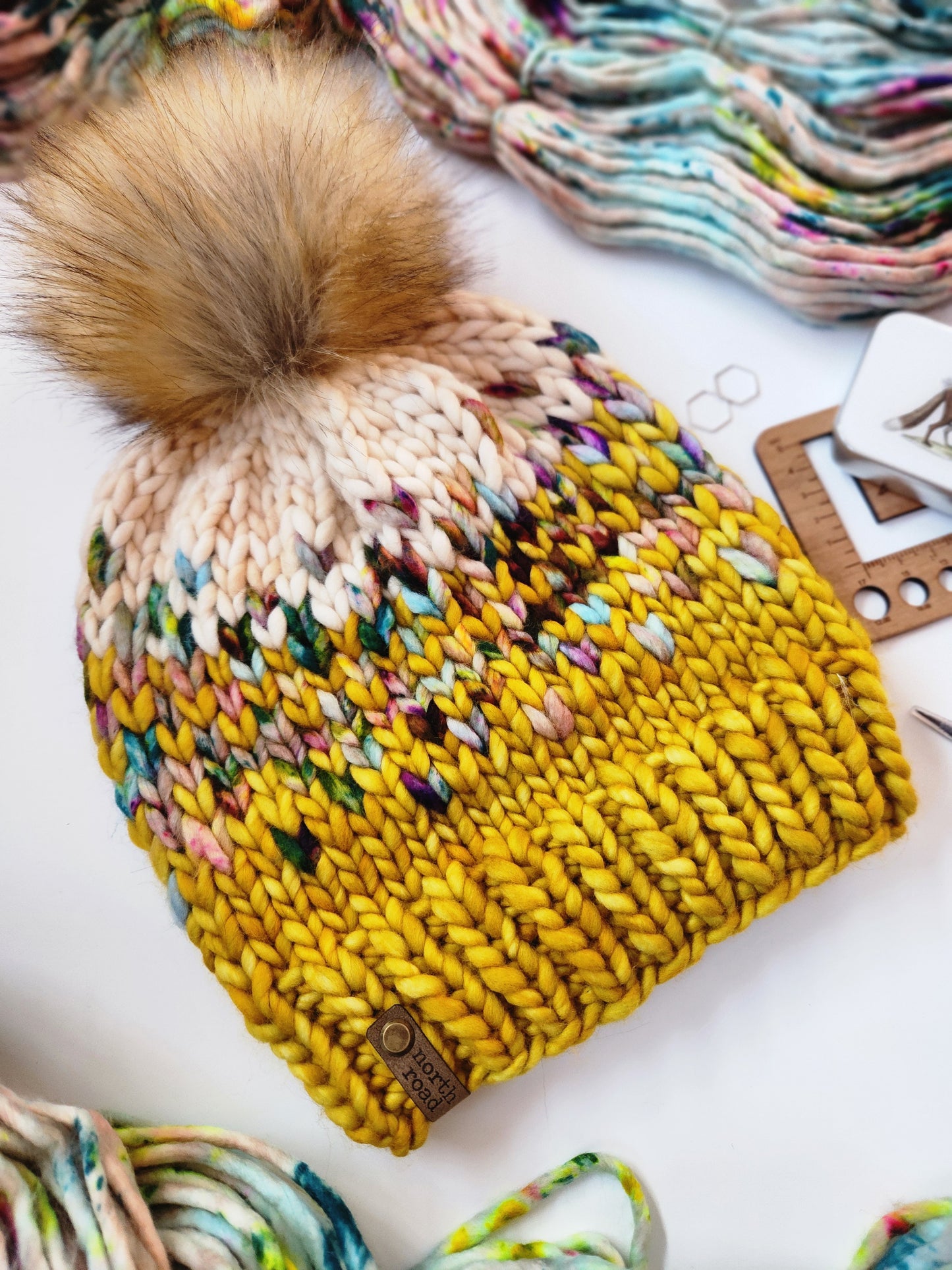 Merino Wool Pom Hat