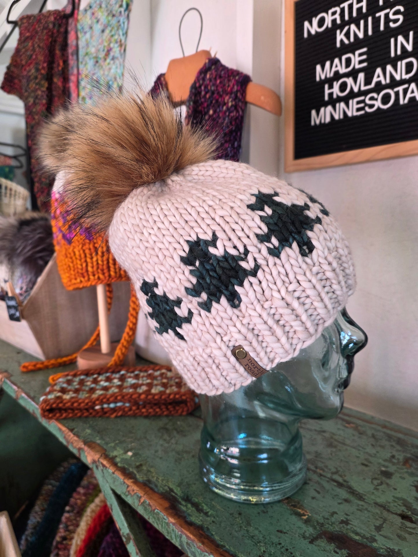 Merino Wool Pom Hat