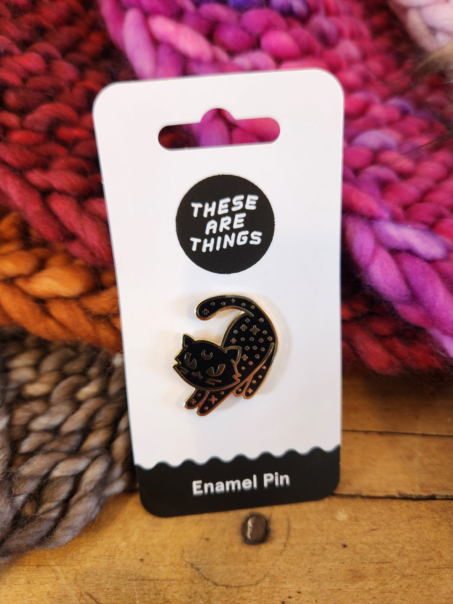 Celestial Lunar Cat Enamel Pin