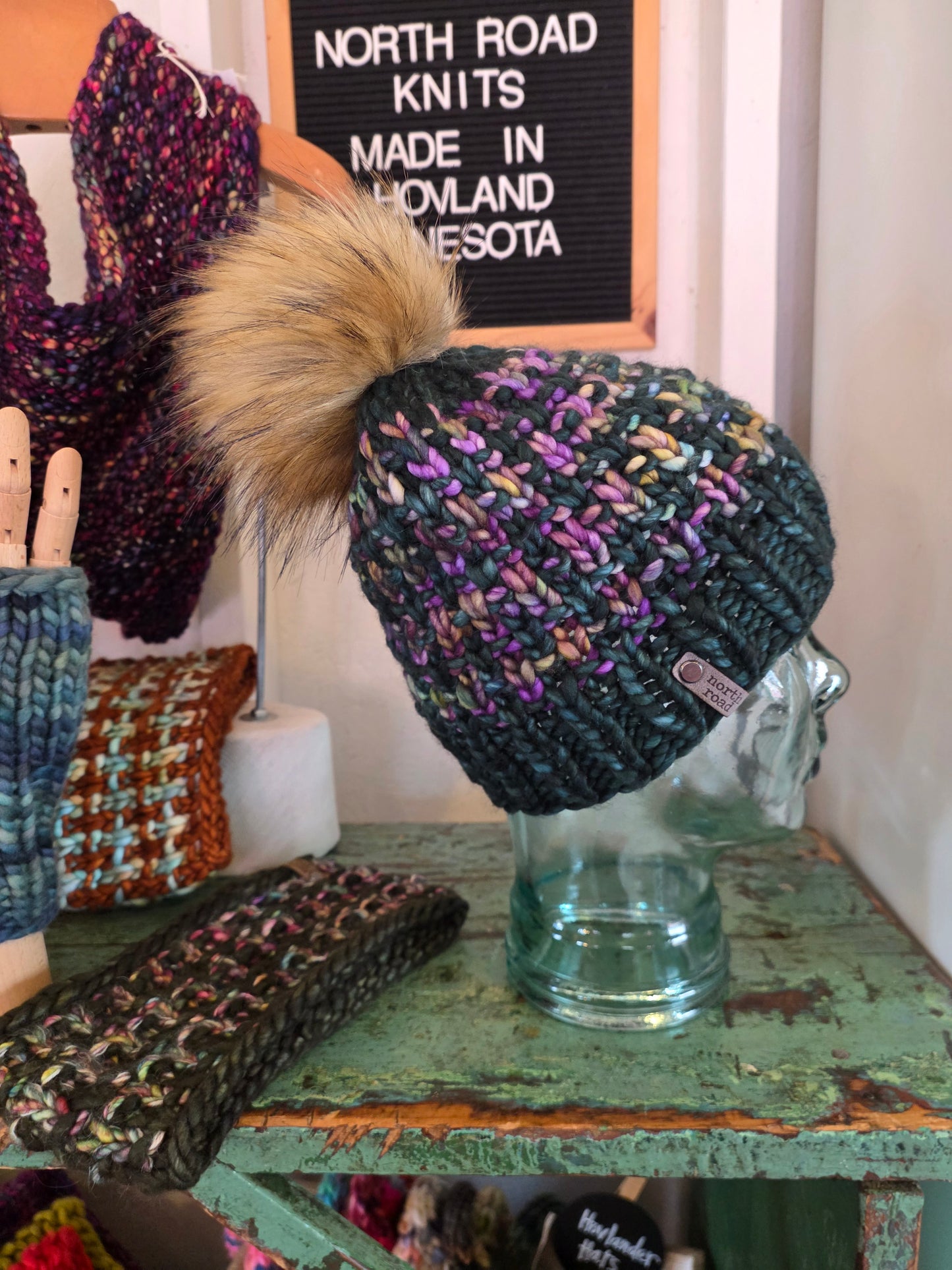 Merino Wool Pom Hat
