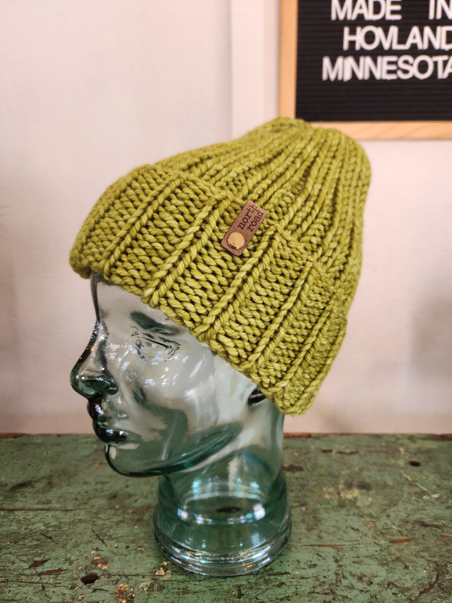 Merino Wool Maple Hill Bulky Folded Brim Hat