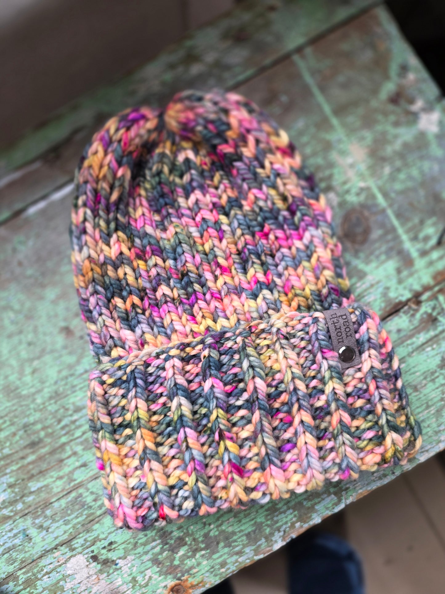 Merino Wool Maple Hill Bulky Folded Brim Hat