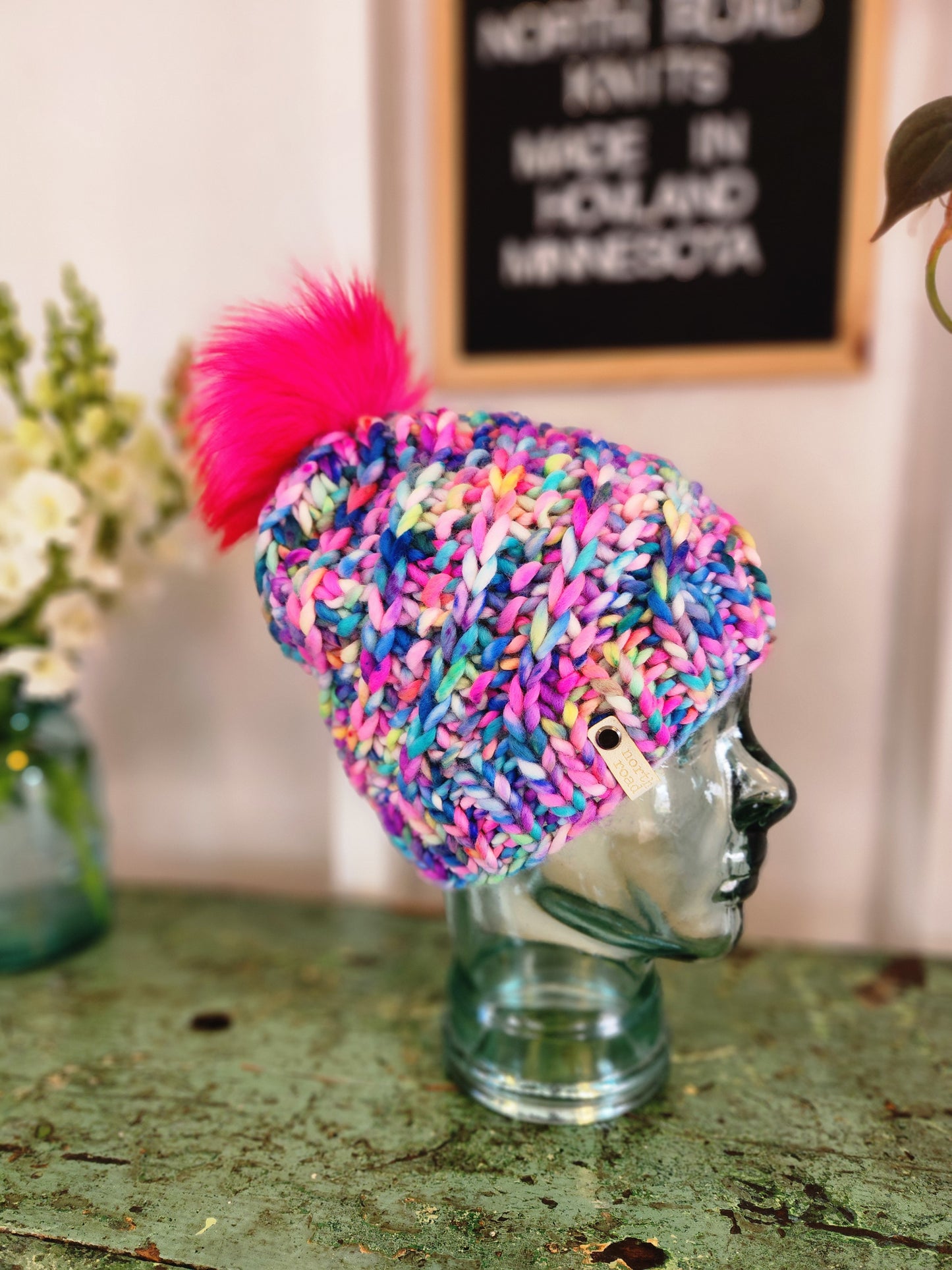 Merino Wool Pom Hat
