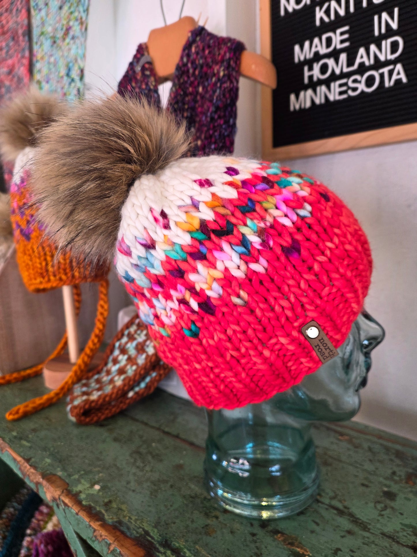 Merino Wool Pom Hat
