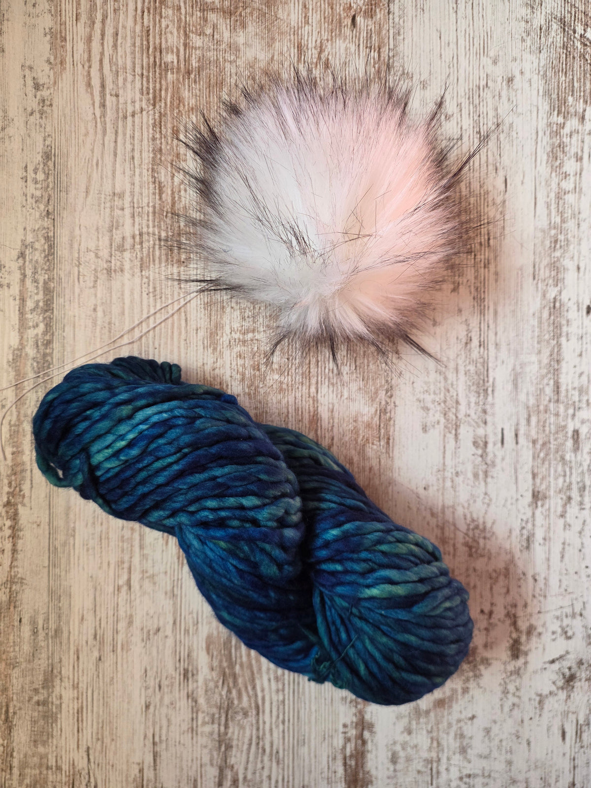 Yarn and Pom Bundle | Malabrigo Rasta | Solis