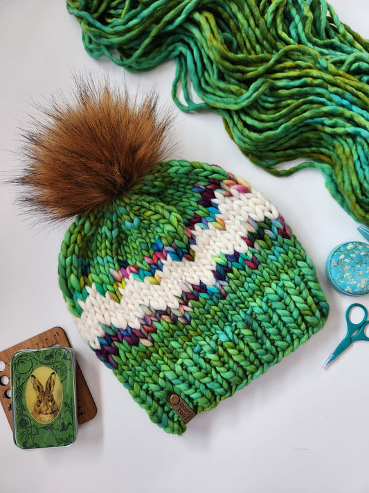 Merino Wool Pom Hat