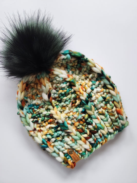 Merino Wool Pom Hat