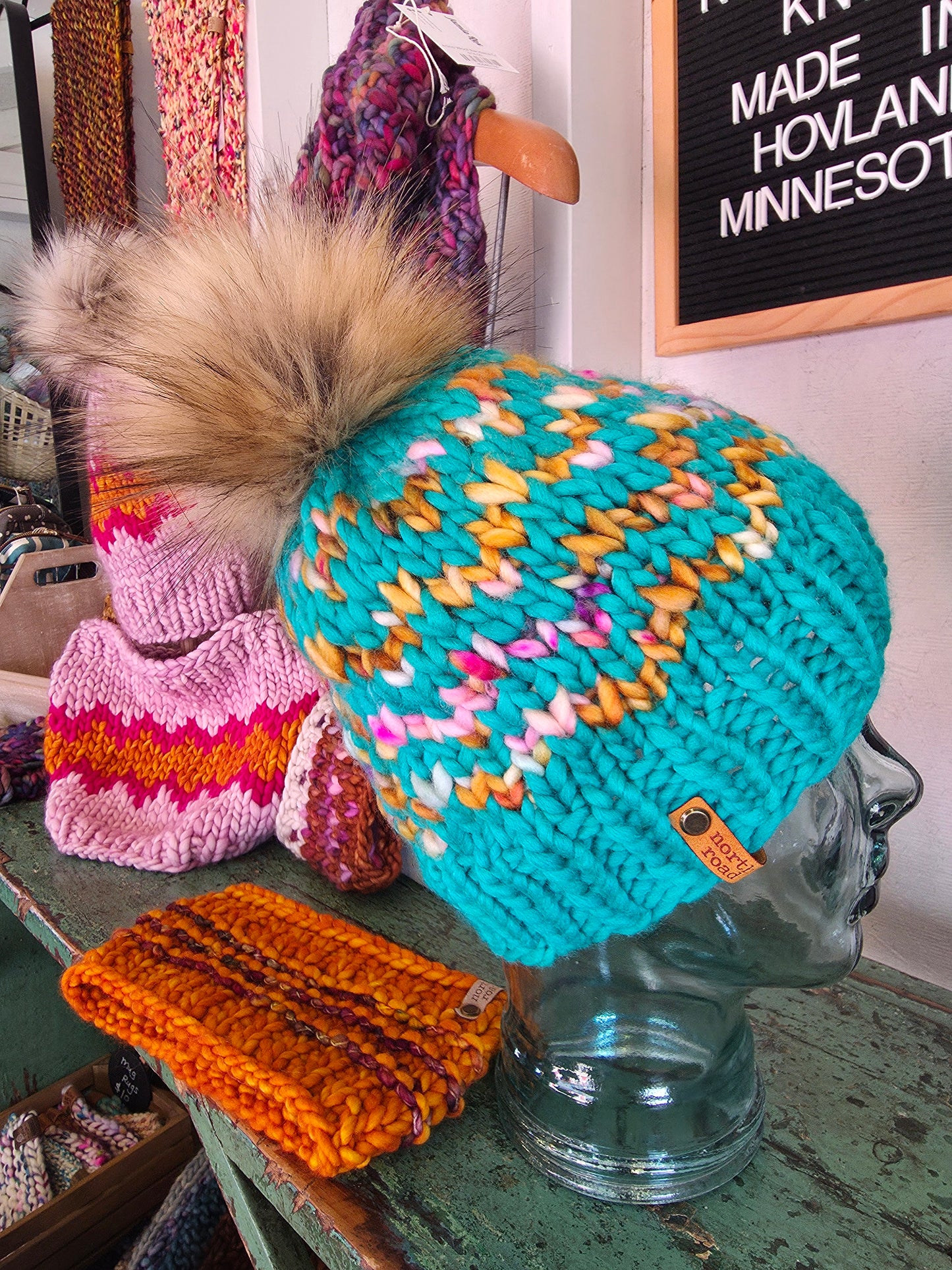 Merino Wool Pom Hat
