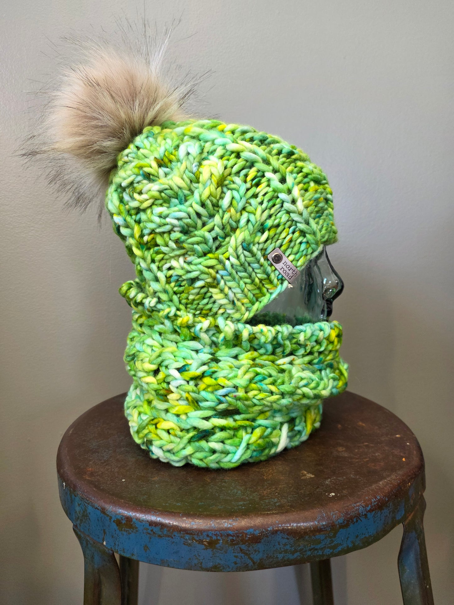 Merino Wool Hat and Cowl Set