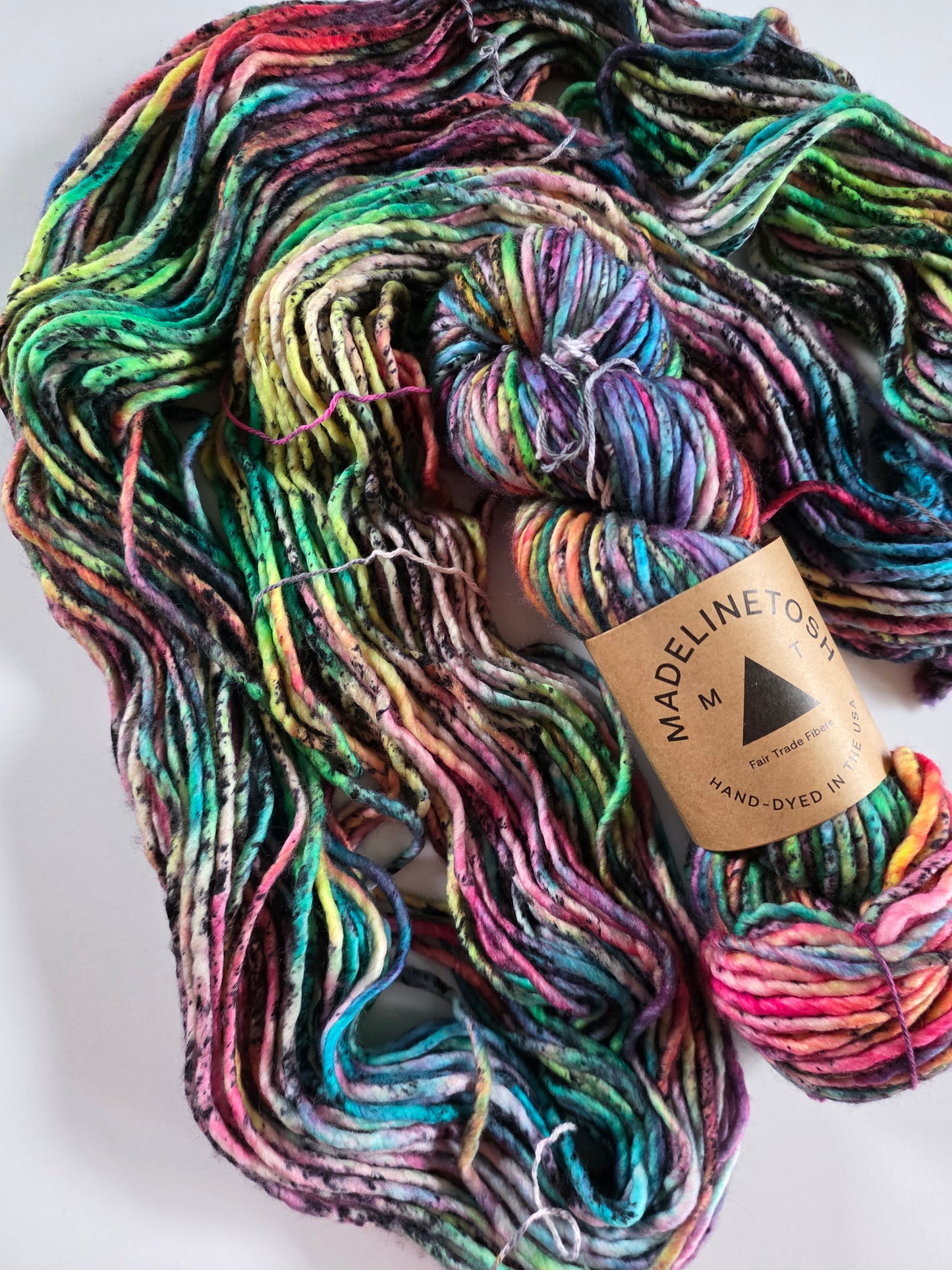 Madelinetosh Yarn | A.S.A.P. | Electric Rainbow