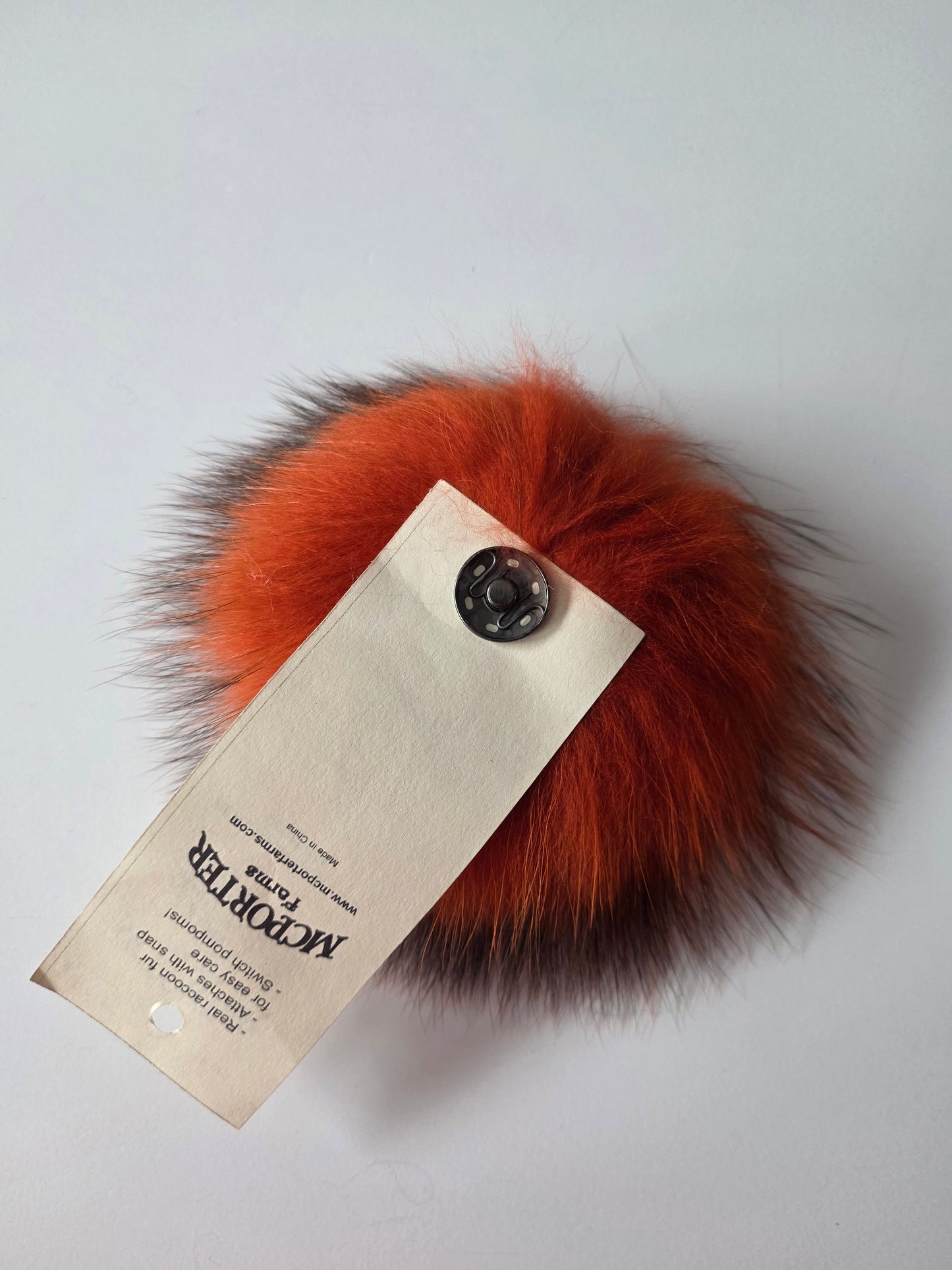 McPorter Farms | Real Raccoon Fur Pom | 11