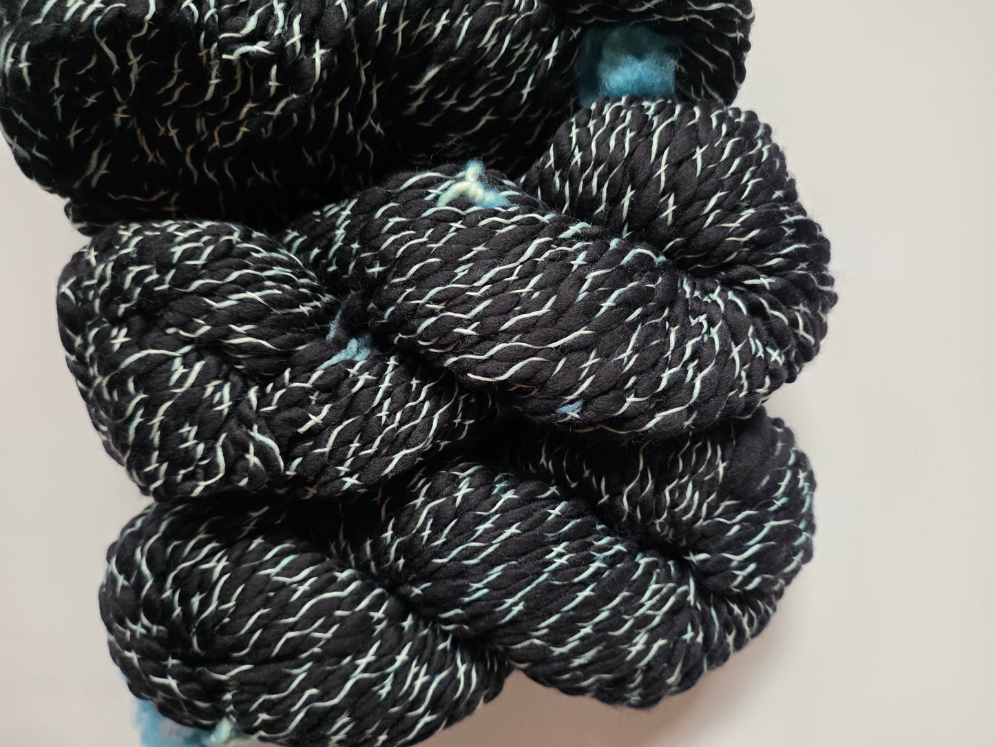 Malabrigo | Caracol on Black | Water Green on Black