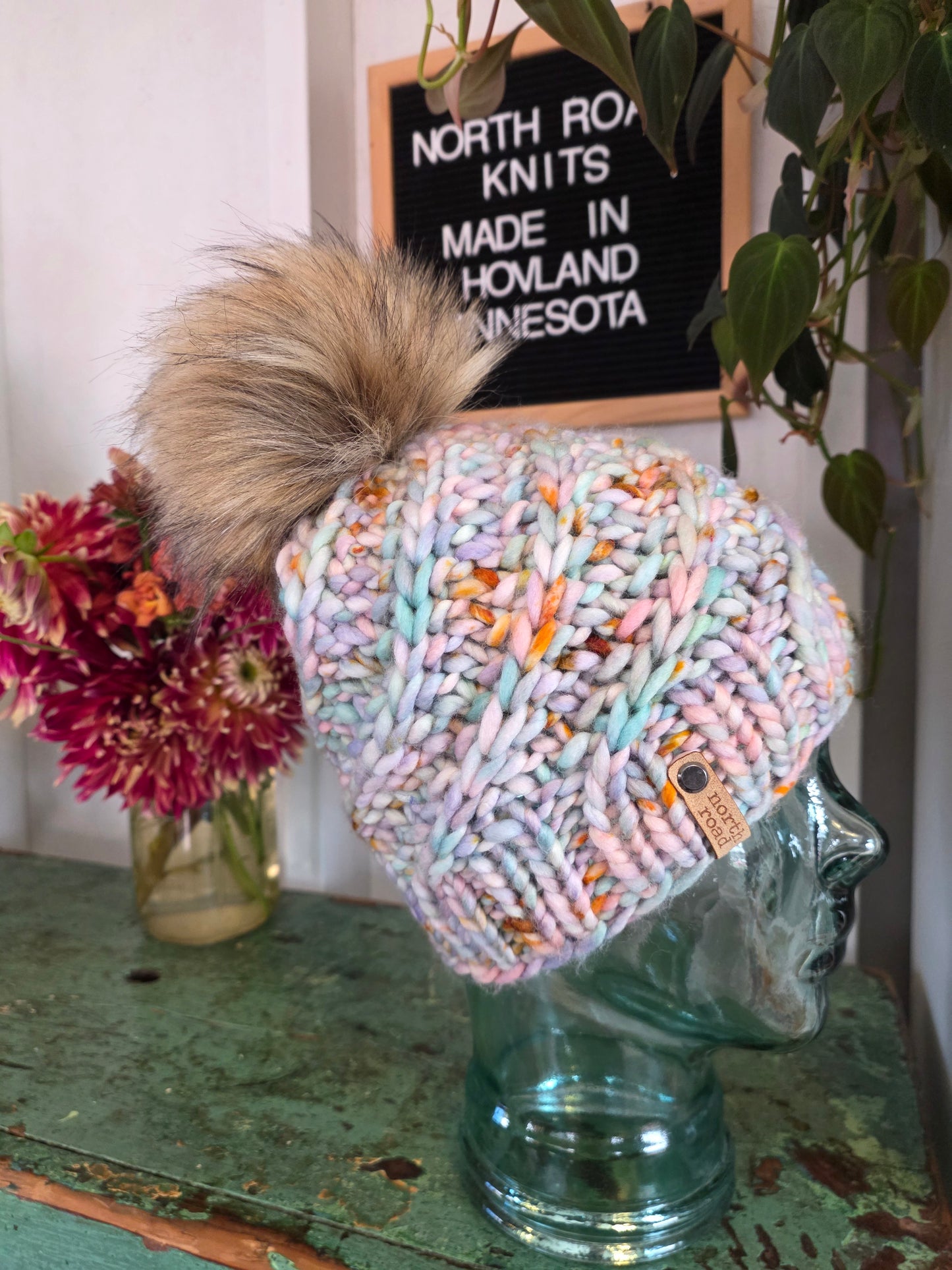 Merino Wool Pom Hat