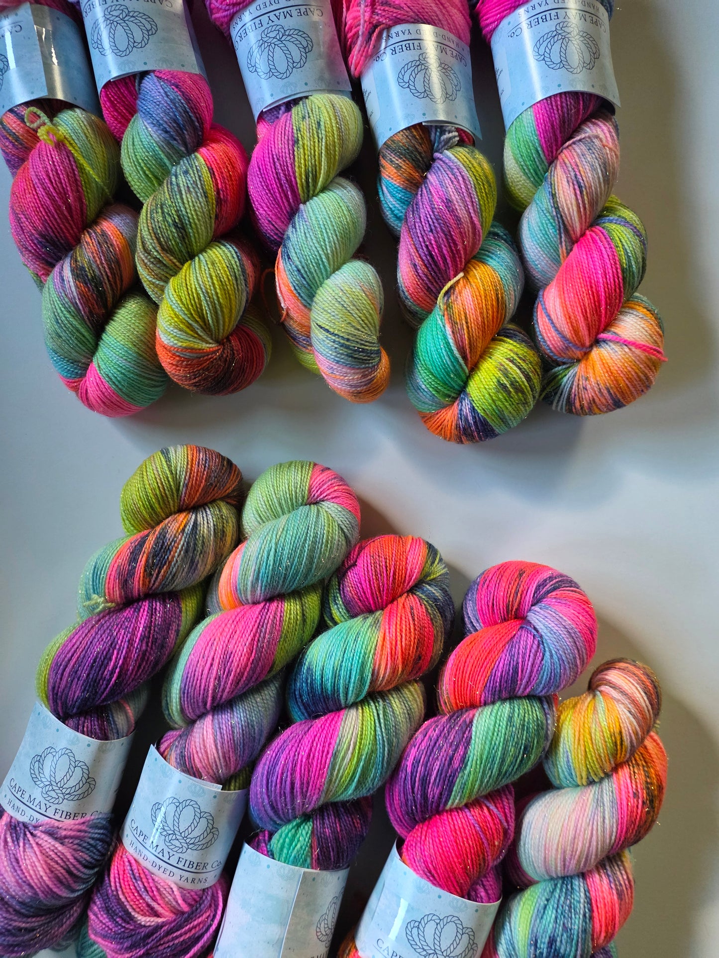 Cape May Fiber | Mermaid Sock | Neon Rainbowfish
