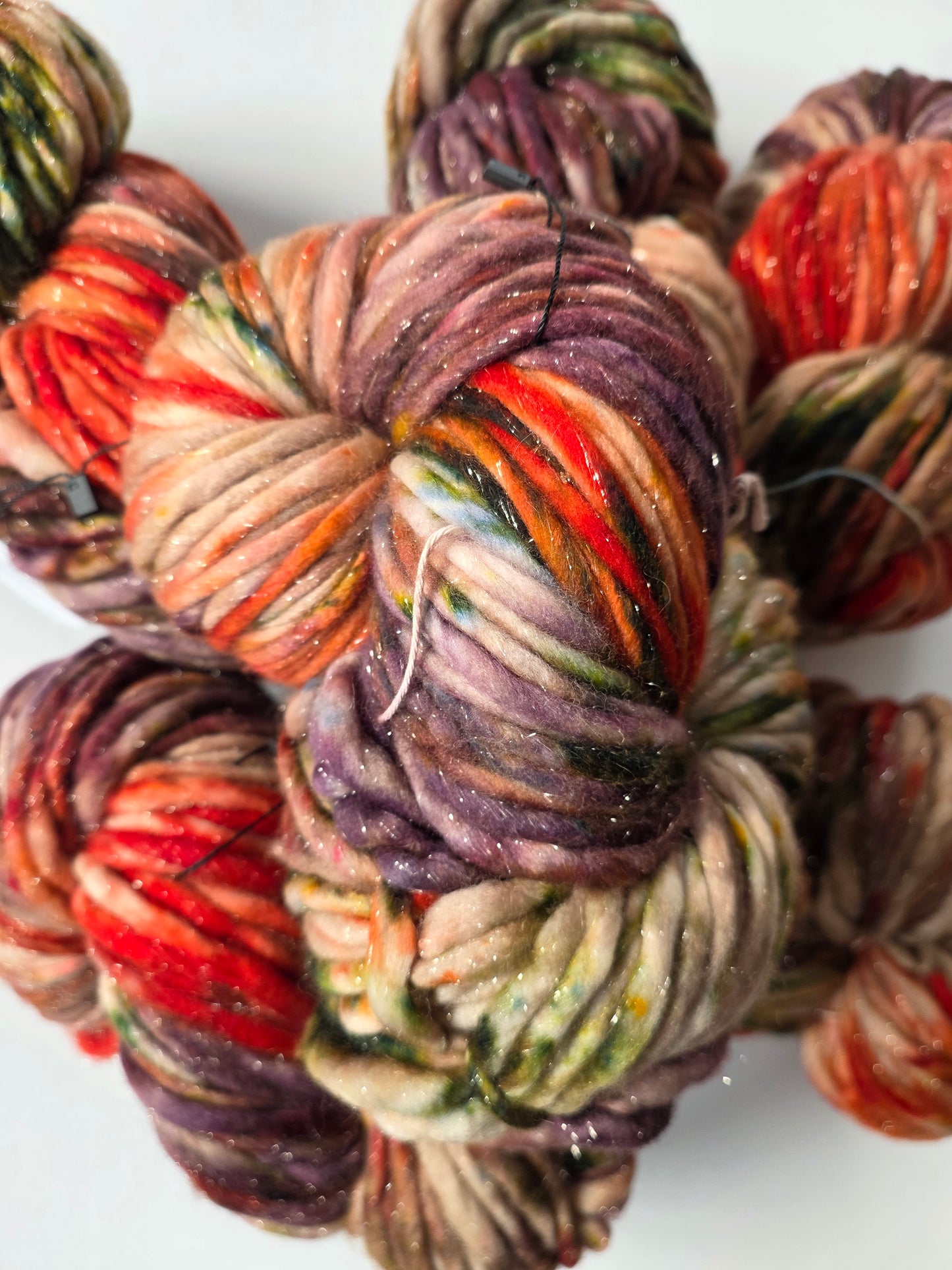 Cape May Fiber | Super Bulky Superwash Sparkle | Rooibos